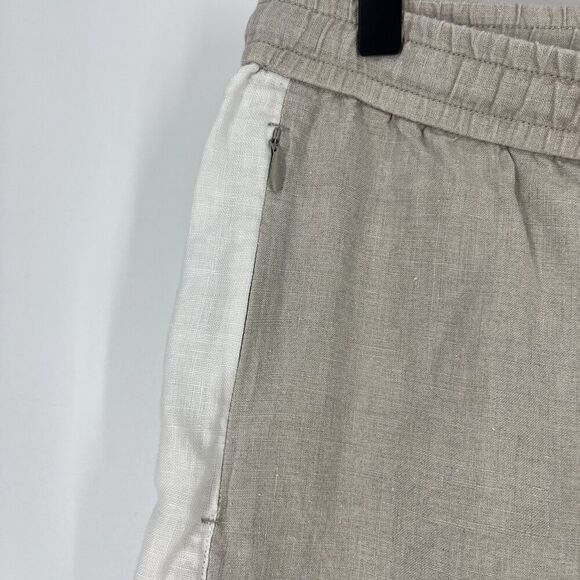 Tommy Bahama Pants Size Small Womens Khaki High Rise Linen Easy Natural Beach - Picture 4 of 8